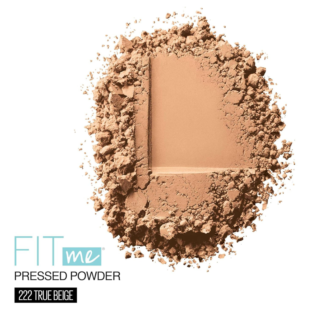 Maybelline Fit Me Matte + Poreless Pressed Face Powder Makeup & Setting Powder, True Beige, 1 Count