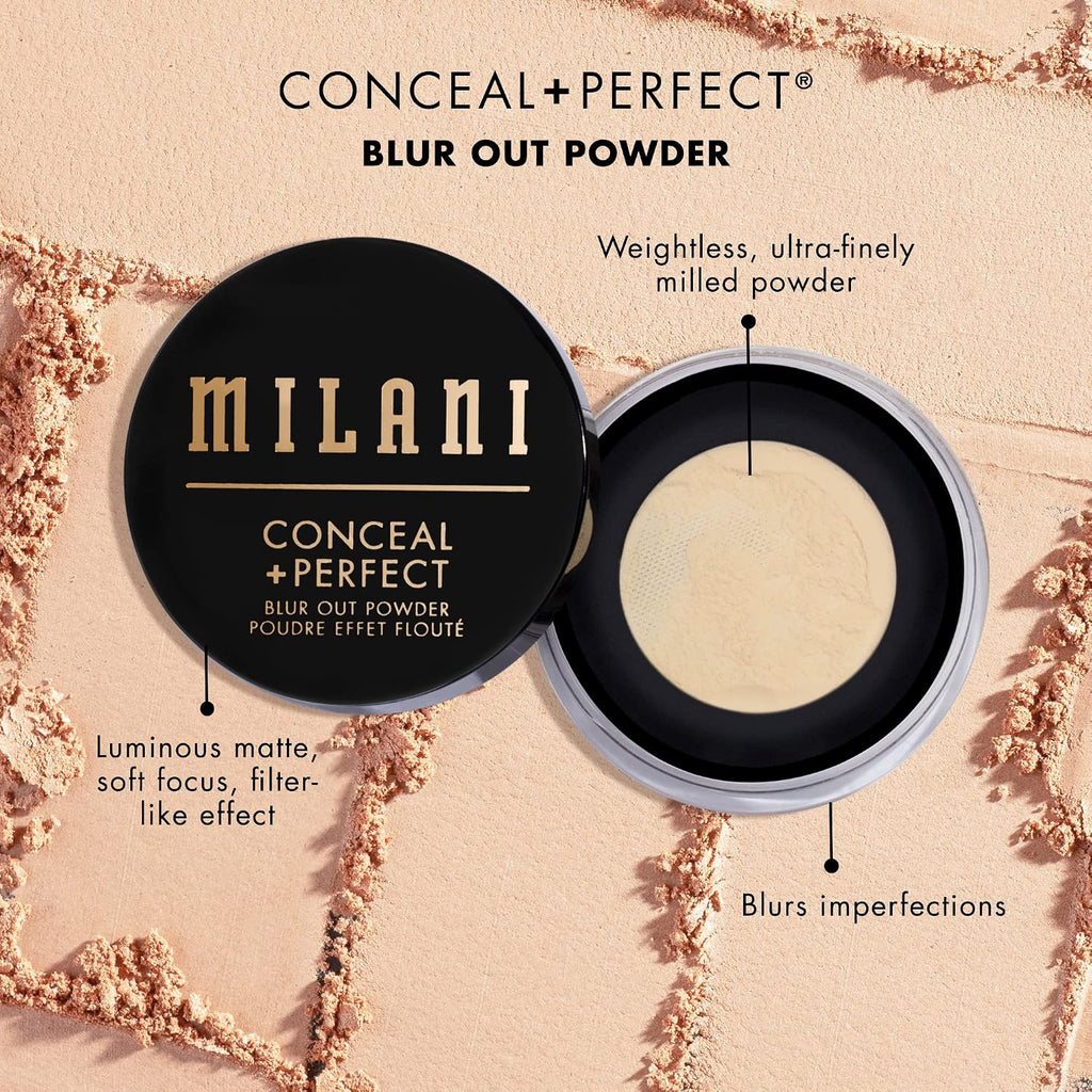Milani Conceal + Perfect Blur Out Setting Powder Talc-Free -Translucent