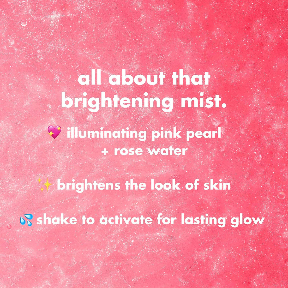 e.l.f. Power Grip Rosé Setting Spray, Bright & Glassy Finish, Pearl Powder